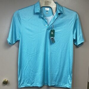 Greg Norman Polo Shirt Men's Large Light Blue ML75 PlayDry Golf Shirt NWT